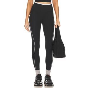 P.E Nation 'Tempo' Black Logo Legging Size M